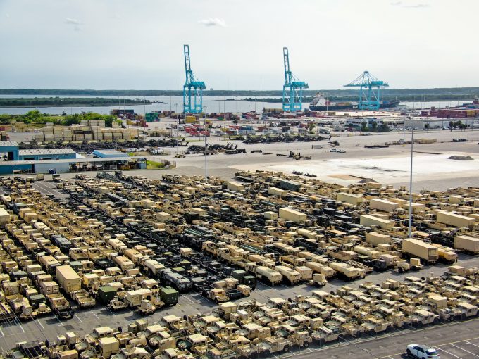 PHOTOS: Nearly 2,500 pieces of military cargo, including nearly